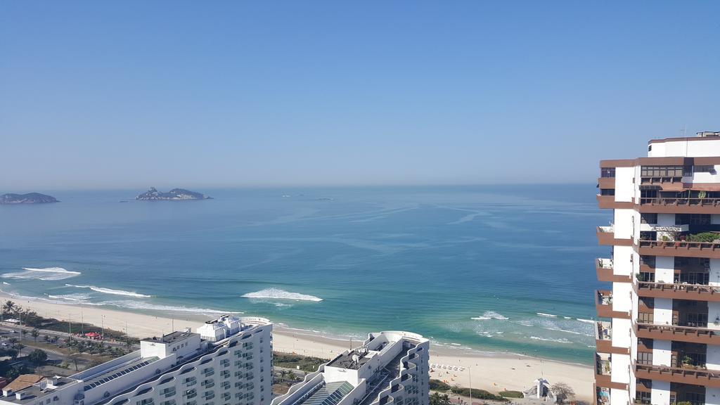 Flat Na Praia Barra Da Tijuca Rio de Janeiro Bagian luar foto